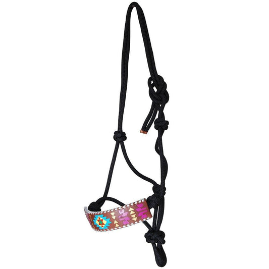 Rafter T Painted Aztec Rope Halter